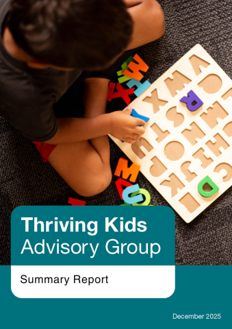 cover of Thriving Kid Final Report Summary
