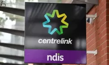 sign outside Cedntrelink & NDIS office